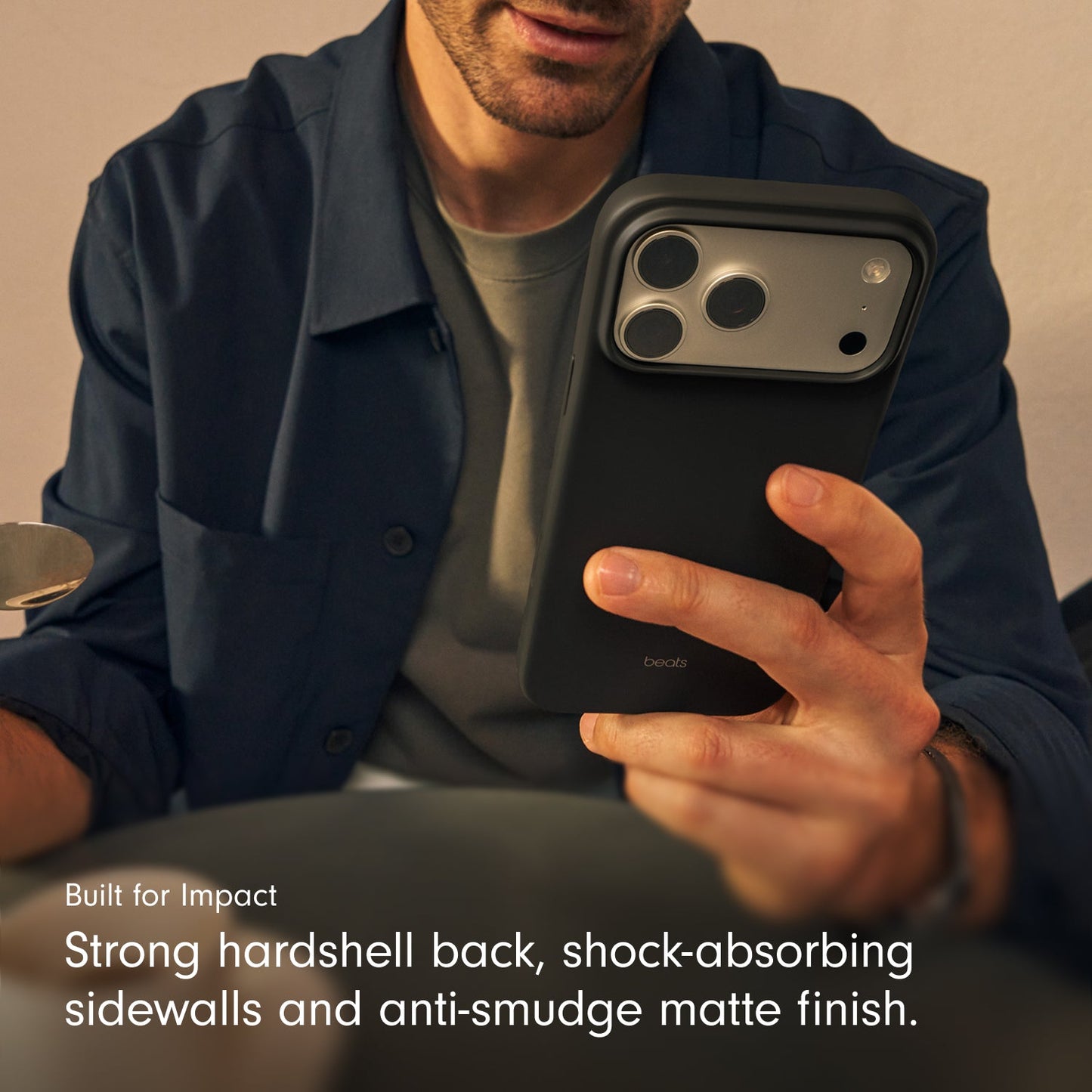 Beats iPhone 17 Pro Case with MagSafe and Camera Control — Granite Gray