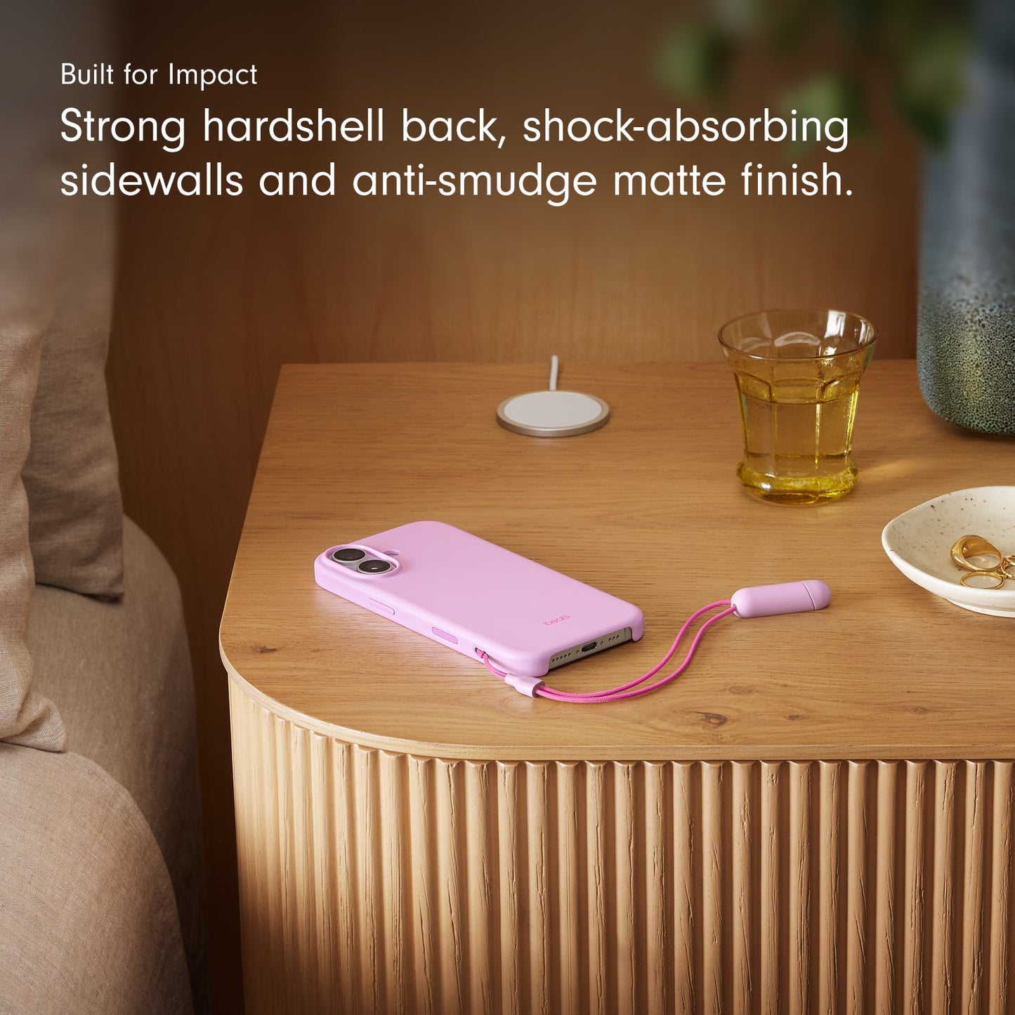 Beats iPhone 17 Kickstand Case with MagSafe and Camera Control - Pebble Pink