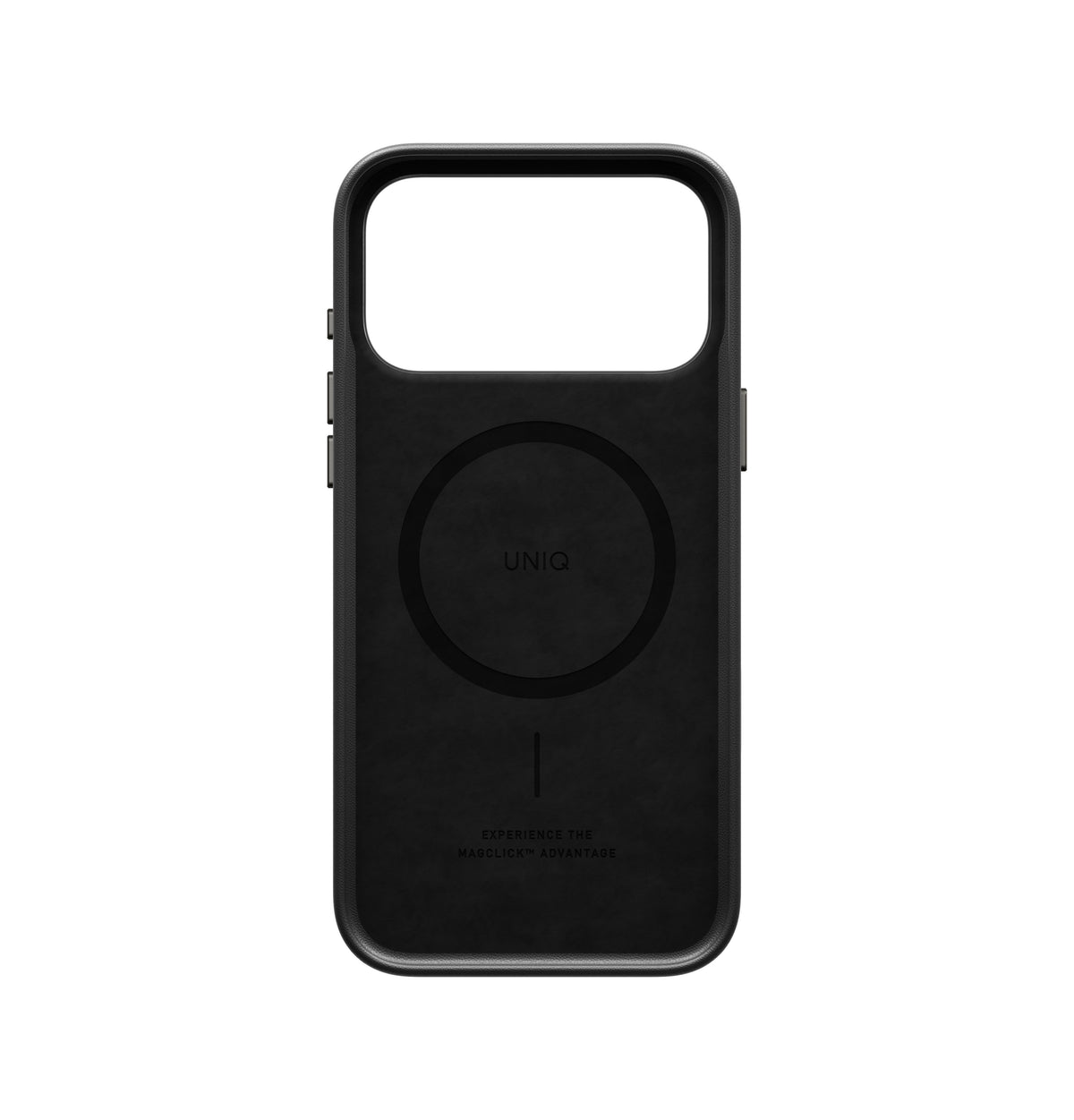 Uniq Lyden Vegan Leather iPhone 18 Pro Case - Dallas Black