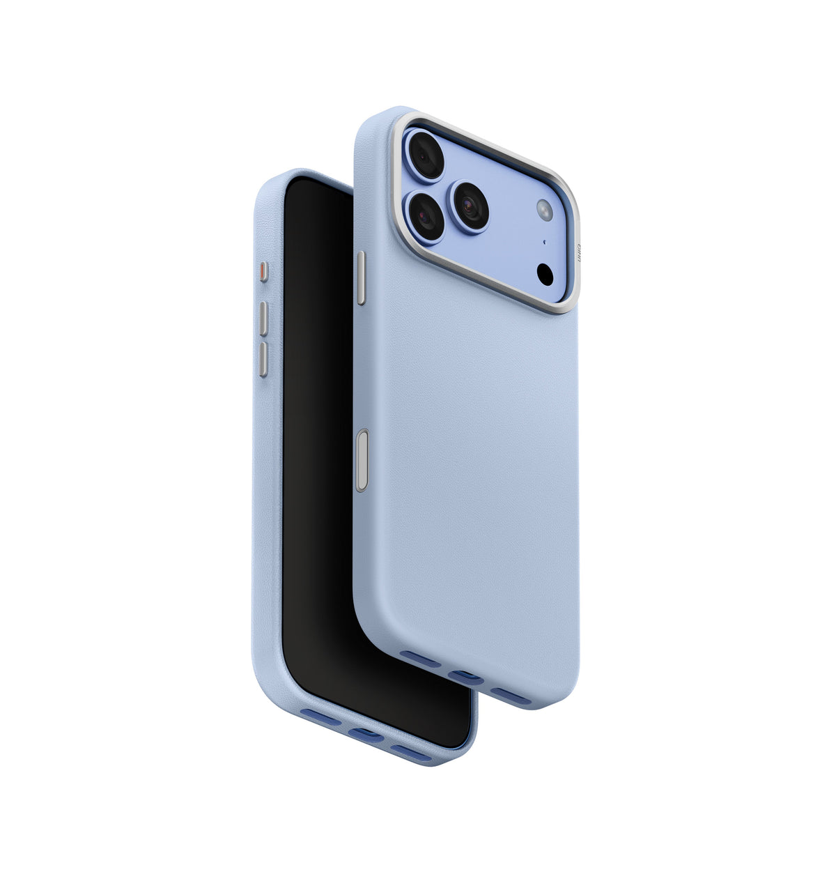 Uniq Lyden Vegan Leather iPhone 18 Pro Max Case - Frost Blue