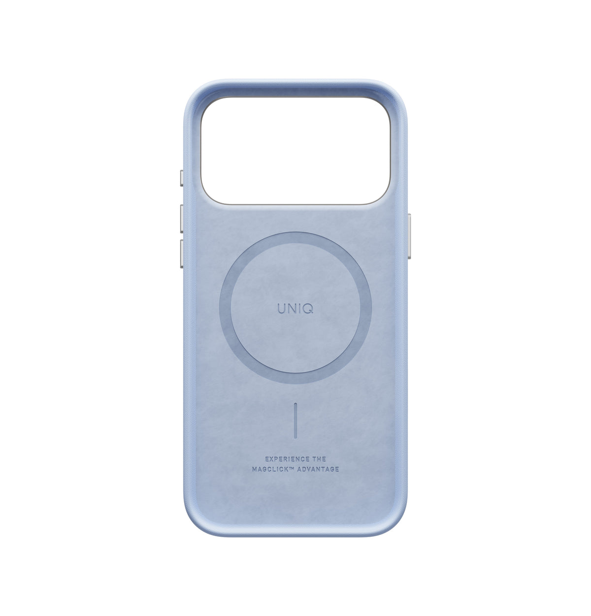 Uniq Lyden Vegan Leather iPhone 18 Pro Max Case - Frost Blue