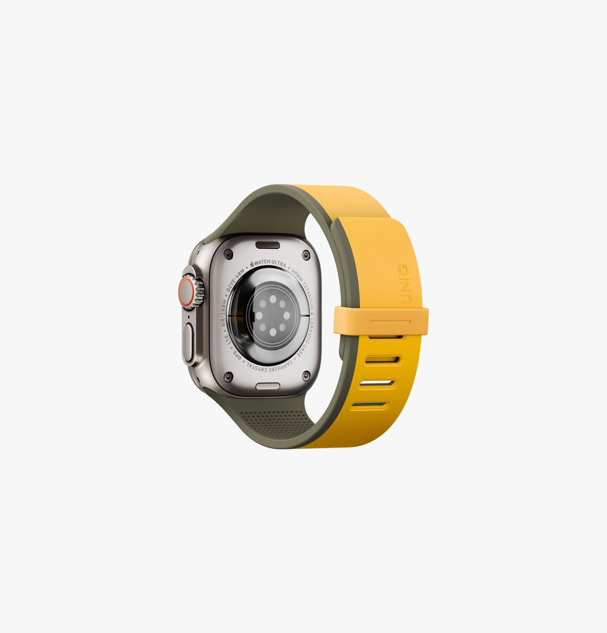 Uniq Revix IV Reversible Magnetic Strap 49/46/45/44mm - Canary Yellow / Deep Forest