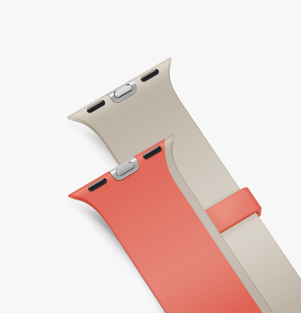 Uniq Revix IV Reversible Magnetic Strap 49/46/45/44mm - Coral Quartz / Beige