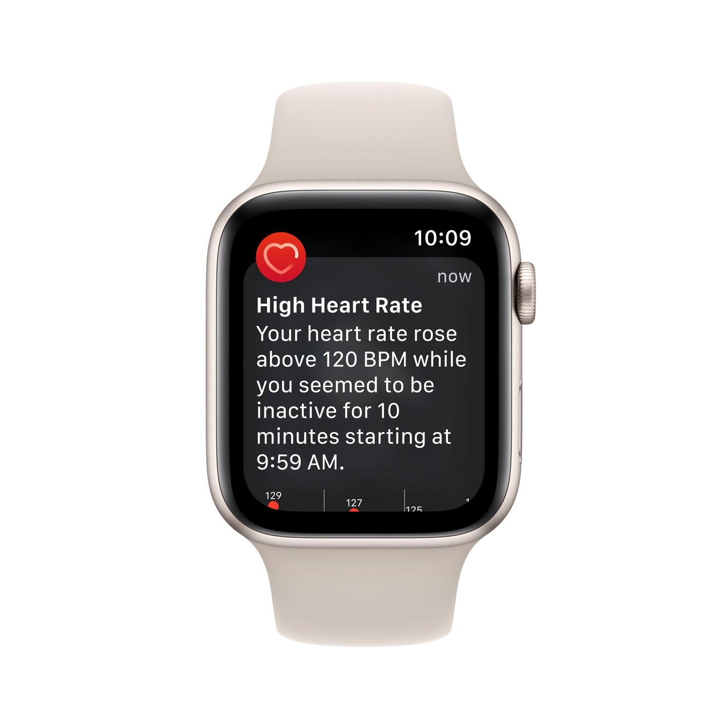 Apple Watch SE GPS, 44mm Starlight (2022)
