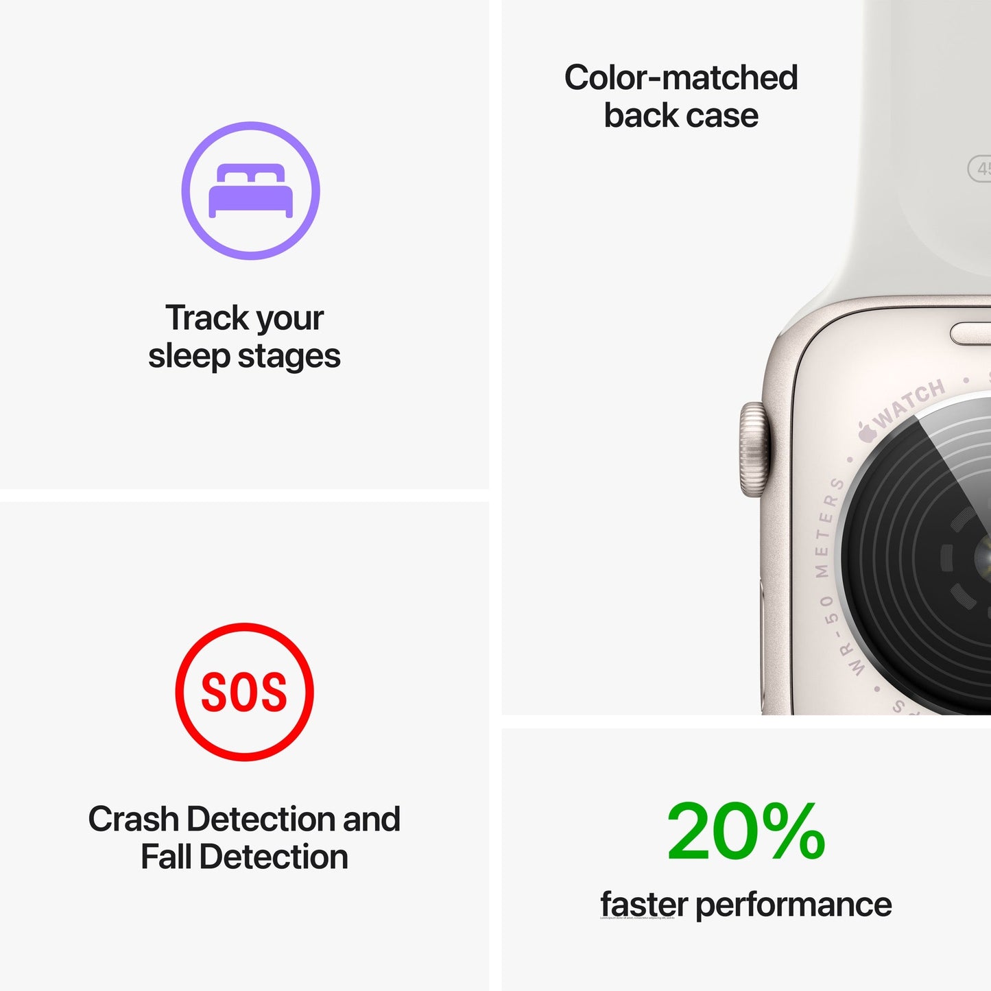 Apple Watch SE GPS, 44mm Starlight (2022)