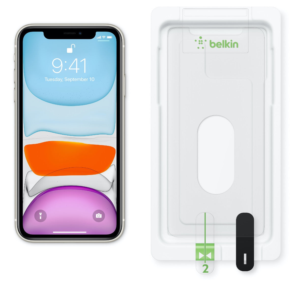 Belkin SCREENFORCE™ InvisiGlass Ultra Anti-Microbial for iPhone 11 / XR