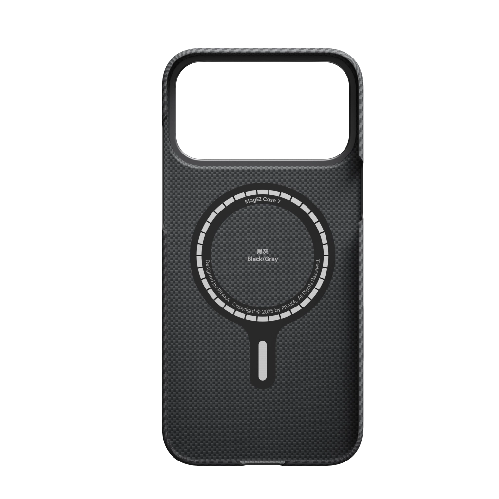 Pitaka Ultra-Slim iPhone 17 Pro Case - Black/Grey
