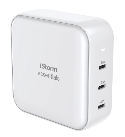 iStorm essentials 140W Power Adapter 3xUSB-C EU/UK