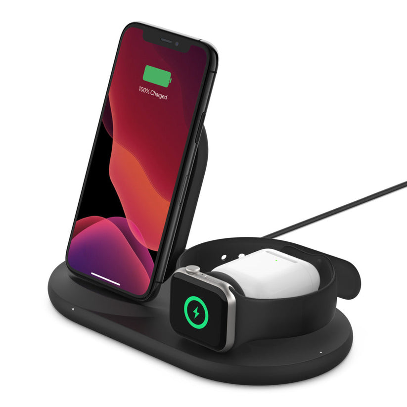 Belkin BOOST↑CHARGE™ 3-in-1 Wireless Charger Black