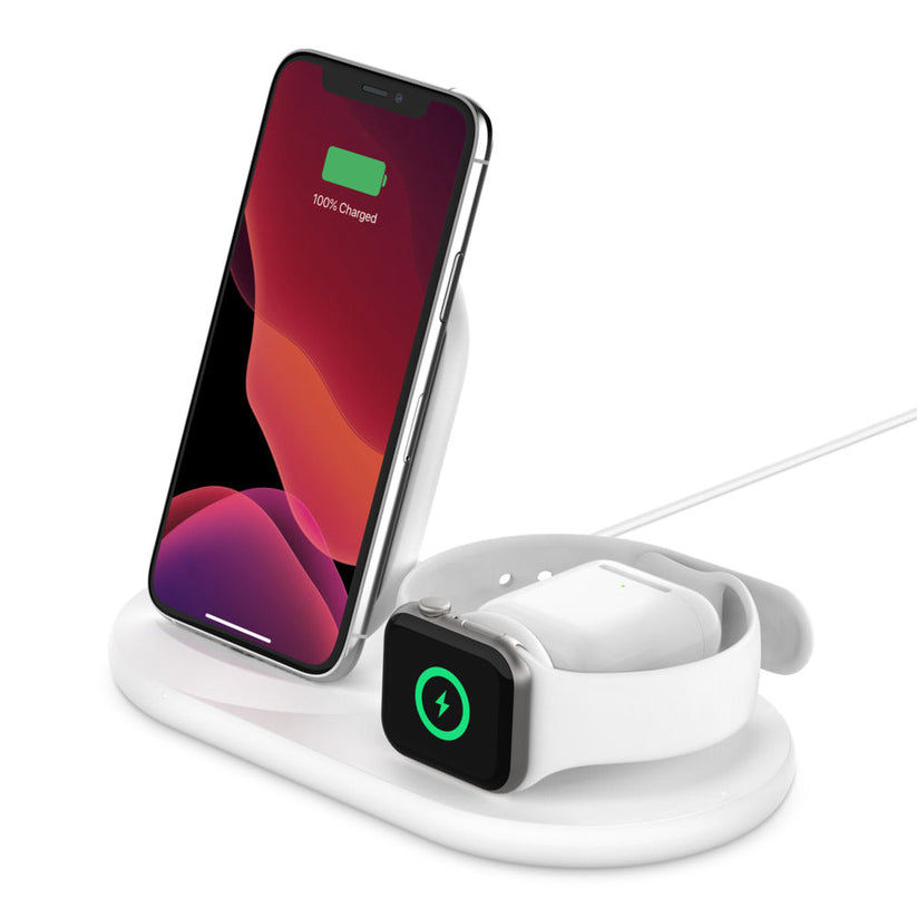 Belkin BOOST↑CHARGE™ 3-in-1 Wireless Charger White