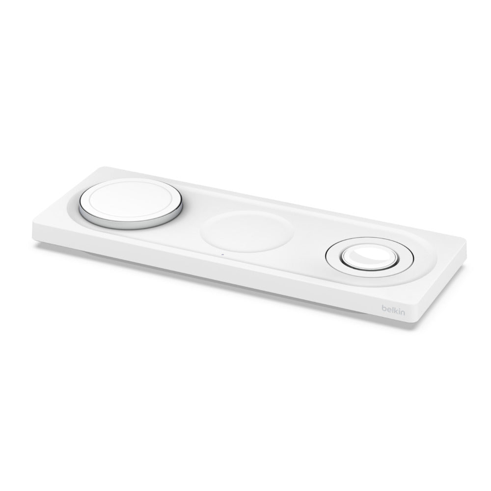 Belkin BOOST↑CHARGE PRO 3-in-1 Wireless Charging Pad with MagSafe - White